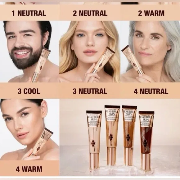 Charlotte Tilbury Make Up Beautiful Skin Foundation in 4 Warm - Picture 4 of 9